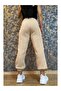 Women's Cotton Three Thread High Waisted Jogger Sweatpants with Elastic Legs and Raised Inside - 3