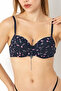 Patterned Push Up Bra - 5