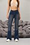 Women's High-Waisted Stretchy Flared Jeans - 4