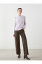 Esvab • Modern & Distinctive Zero Roba Collar Openwork Women's Knitwear Sweater - 2