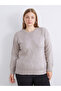 Diamond Patterned Women's Knit Sweater - 2