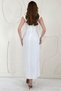 White Madonna Collar Rose Dress - 4