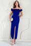 Sax Madonna Collar Rose Dress
