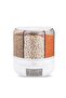 360 °   Rotatable 6 Compartment Dry Food and Pulses Organizer with Air Tight Separator