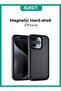 UrbanGuard Elite - جراب مغناطيسي صلب لهاتف iPhone 15 Pro Max - PC-UG10D أسود - 2