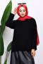 Black Crew Neck Soft Textured Oversized Knitwear Sweater