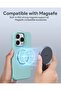 غلاف هاتف مغناطيسي من هارد شيل لهاتف آيفون 15 برو أخضر داكن PC-GJ10CSucculant - 4