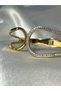 Stylish Stone Clamp - Gold