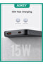 PB-Y46 Spark Go 10,000mAh, 15W PD, Fast Charging Power Bank,1xUSB-A and 1xUSB-C, Gray. - 10
