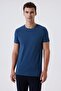 Polite 1 Men's 100% Cotton Crew Neck T-Shirt Indigo - 2