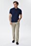 Bobby Men's 100% Cotton Polo Neck T-Shirt Light Navy Blue