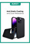 جراب هاتف مغناطيسي صلب لهاتف iPhone 15 Pro أسود