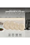 4-Piece Spiral Dinnerware Set – 2 Dinner 26cm Plate & 2 Appetizer 20cm Plate for 2 People. - 8