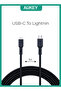 كابل USB-A إلى Lightning مضفر من النايلون، معتمد من MFi، كابل شحن سريع لأجهزة iPhone 14/14 Plus/14 Pr - 2