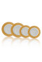 4-Piece Gradient Dinnerware Set – 2 Dinner Plate 27cm & 2 Appetizer Plate 23cm for 2 Persons