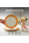4-Piece Gradient Dinnerware Set – 2 Dinner Plate 27cm & 2 Appetizer Plate 23cm for 2 Persons - 2