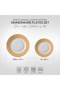 4-Piece Gradient Dinnerware Set – 2 Dinner Plate 27cm & 2 Appetizer Plate 23cm for 2 Persons - 4