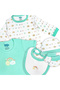 5 piece Sets include Bib, Romper, Mittens, Cap and Sleepsuit, 6-9 Months , Green - 7