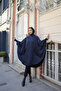 Suede Pancho & Navy Blue - 3