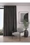 Velvet Textured Extrafor Gathered Smoke Gray High Quality Background Curtain Single Wing