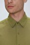 Men's Gk 664 Slim Fit Mustard Classic Shirt - 6