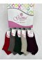 5 Pieces Genuine Lamb Wool Complete Towel Thick Winter Women's Thermal Booties - 2