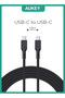 كابل USB-C إلى USB-C مضفر من النايلون مع نواة كيفلر 1.8 متر 100 واط أسود - 2