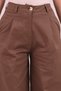 Women's Mink High Waist Front Pleated Detail Wide Leg Pants Arm-26K136041 - 4