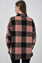 Women's Plaid Pattern Oversized Lumberjack Shirt 3854 A.Pudra - 6