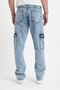 Men's Cargomove Palazzo Cotton Baggy Cargo Pocket Trousers - 5