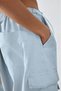 Rebecca Baby Blue Color Oversized Cargo Pocket Pack Pants - 3