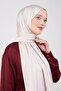 شال رائع مع شرائط حجرية على الجوانب باللون الكريمي - 3