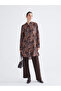 Two Mt Shop Quality Lcw Grace Brown Patterned Women's Shirt Tunic