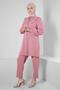 STONE DETAILED WAIST RUBBERED DOUBLE PANT SUIT 43910 - 2