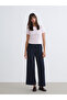 Esvab • Modern & Distinctive Wide-Leg Women's Trousers with Waist Drawstring - 2