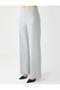 Gray Wide-Leg High-Waisted Woven Relaxed-Fit Pants - 4
