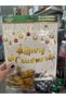 Set of 4 Metallic Gold Balloons with New Year Merry Christmas Calligraphy Lettering - 3