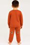 Tile Red Teddy Bear 4-5-6 Years Old Children's Top and Bottom Set Pajama Set - 3