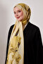 Patterned Silk Shawl |   Fall Yellow - 3