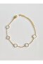 Steel Bracelet Round Shape with White Mineral Inside Bracelet - 2