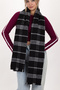 Women's Plaid Pattern Cotton Woven Shawl Scarf 70*190 - 5