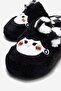 Women's Closed-Front Bow Tie House Slippers Black - 3
