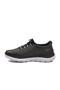 Black and White Ankle Elastic Men's Sports Shoes Flexible Pu m - 4