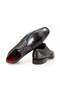 Black-Grey Color Lace-Up Genuine Leather Men's Shoes - 2