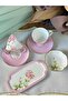 Turkish Coffee Cup Veronica Blush 2 Person Set 6 Pieces / Turkish Delight Bowl / Snack Bowl - 5