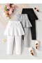Girl's Cat Patterned Comfortable Skirt Pants - 2