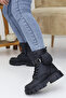 Women's Lace-Up Zippered Wallet Thick Sole Boots Winter Waterproof 502 - 2