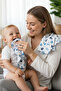 4 Layers Large Size Muslin Baby Boy Mouth Wipes Set of 2 Cotton Drool Burp Shoulder Cover Back Diaper