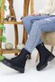 Women's Lace-Up Zippered Pocket Buckle Thick Sole Boots Winter Waterproof 501 - 5
