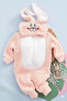 Welsoft Unisex Zippered Plush Winter Baby Sleeping Bag Children's Jumpsuit and Costume Rabbit